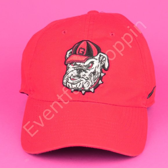 Nike Red Georgia Bulldogs Vault Swoosh Heritage 86 Adjustable Hat in Red - Picture 2 of 12
